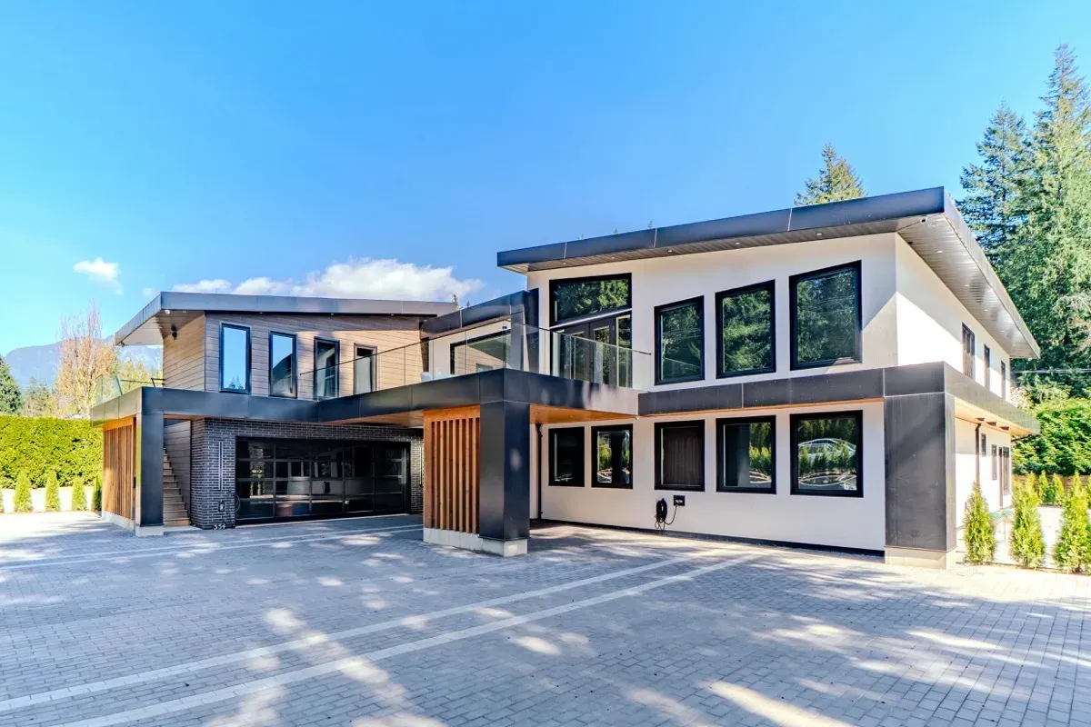 Wide exterior elevation for MLS hero photography